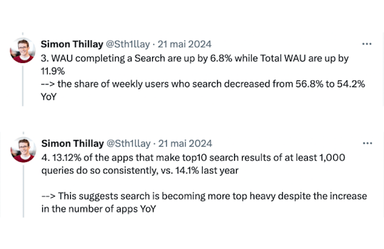 ASO Trends 2025 - Numbers from Apple's App Transparency reports on the potential impact of AI assistants